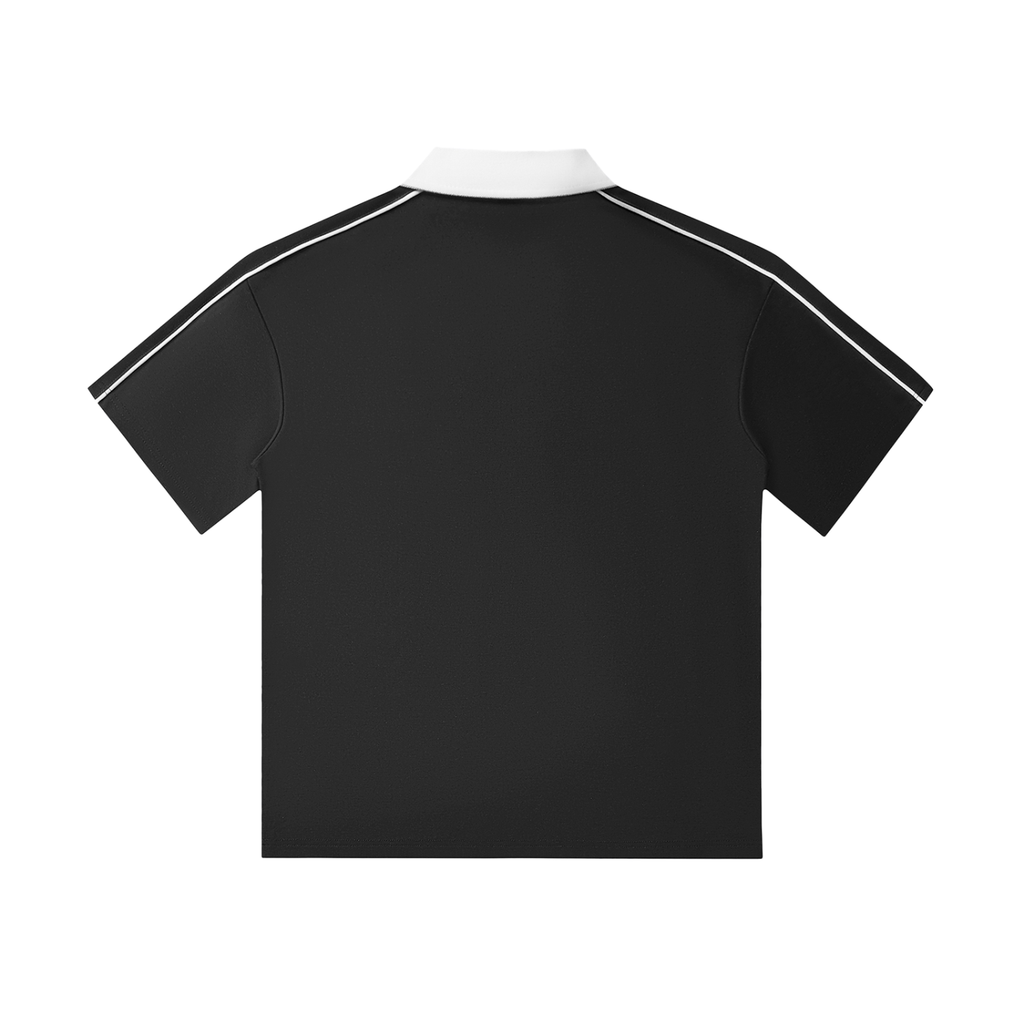 CASSTINO Mens Contrast Collar Short-Sleeve Polo Shirt