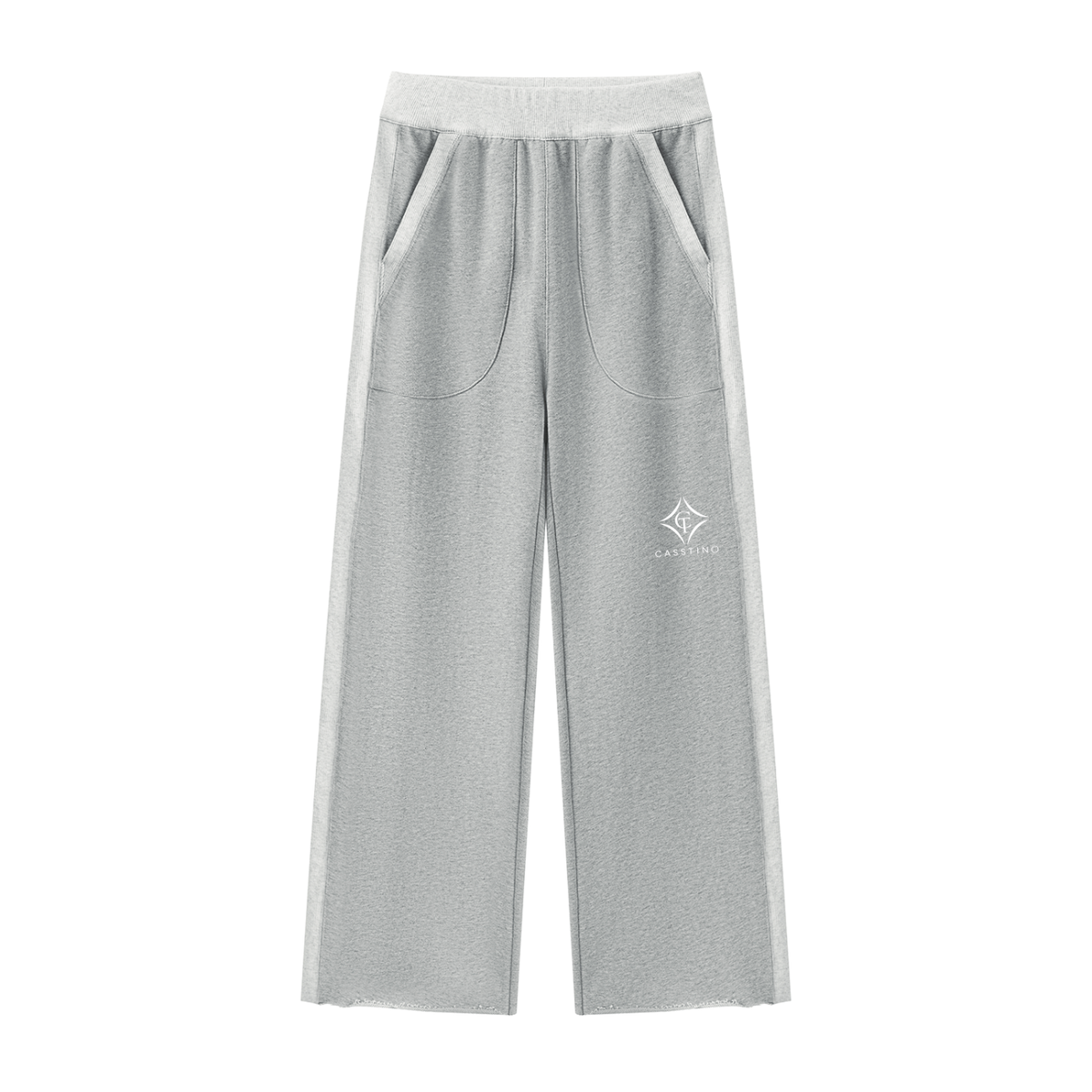 CASSTINO Women's Color Block Raw Hem Sweatpants