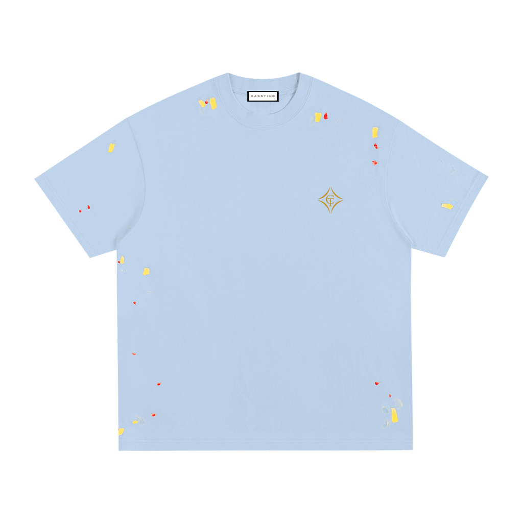 CASSTINO Mens Paint Splatter T-Shirt