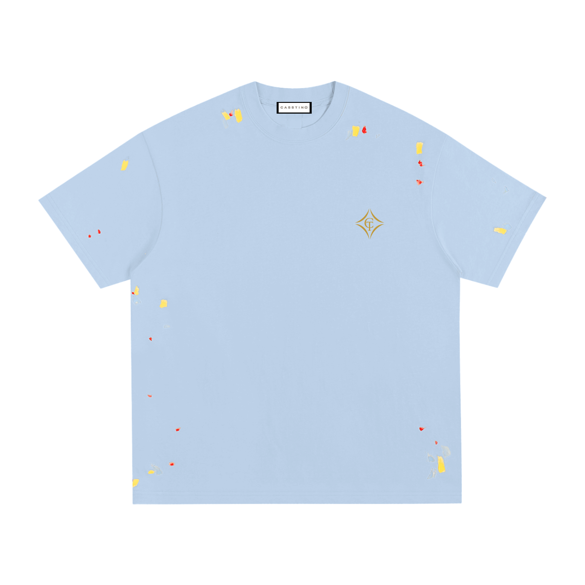 CASSTINO Mens Paint Splatter T-Shirt