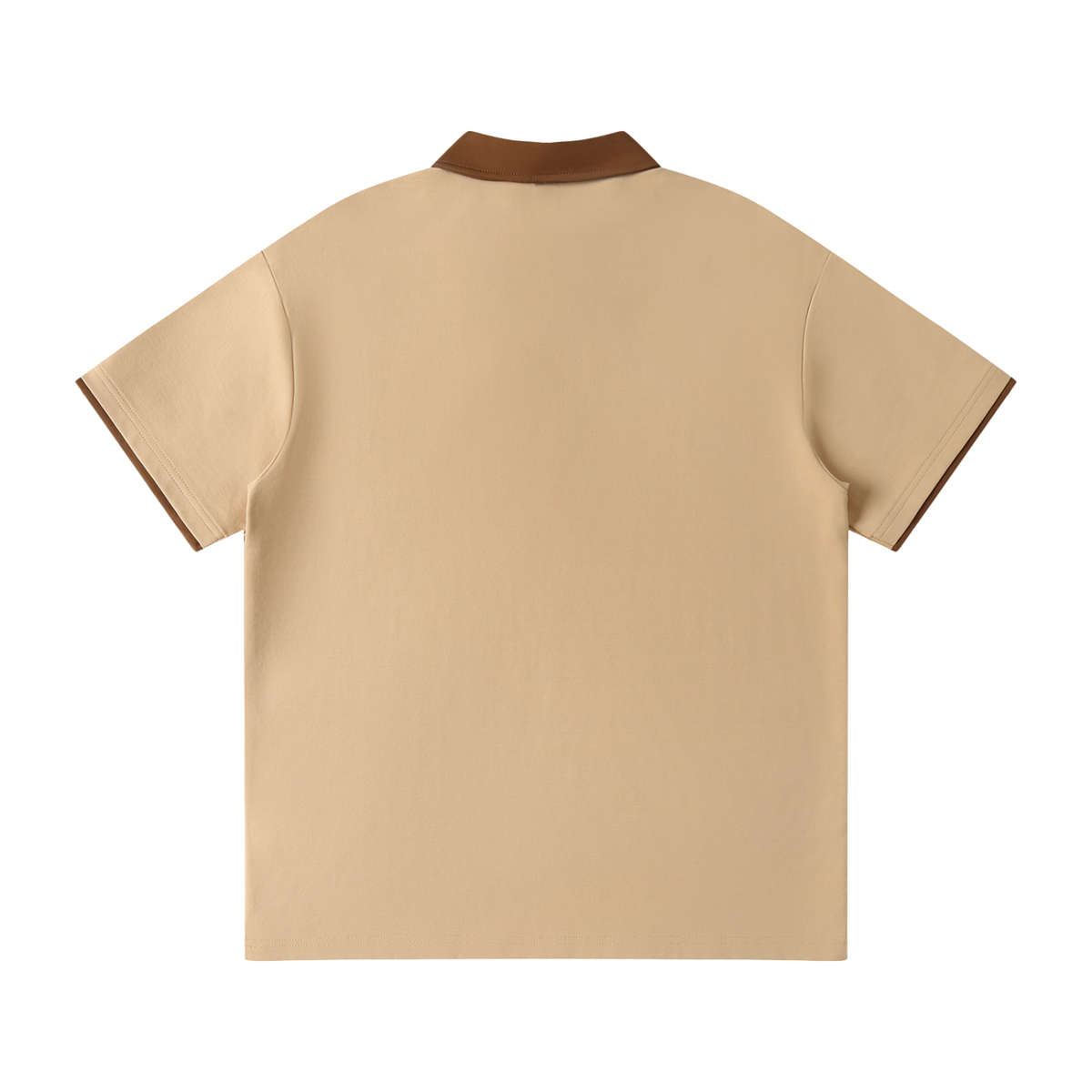 CASSTINO Mens Contrast Collar Raglan Polo Shirt
