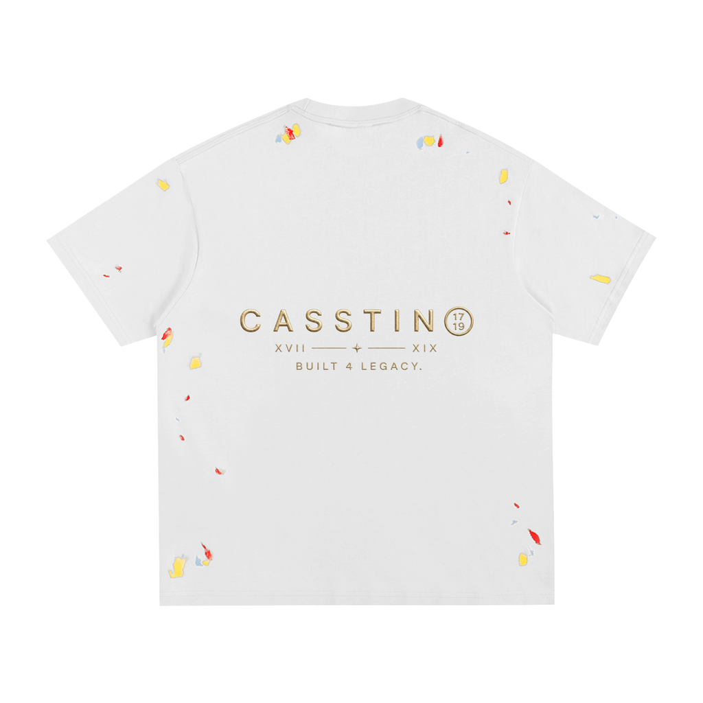 CASSTINO Mens Paint Splatter T-Shirt