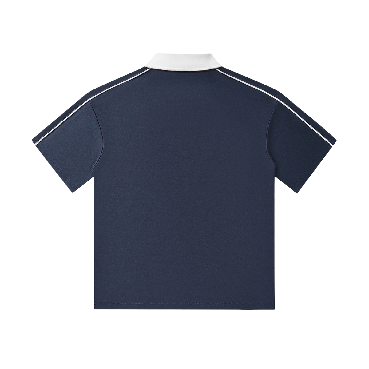 CASSTINO Mens Contrast Collar Short-Sleeve Polo Shirt