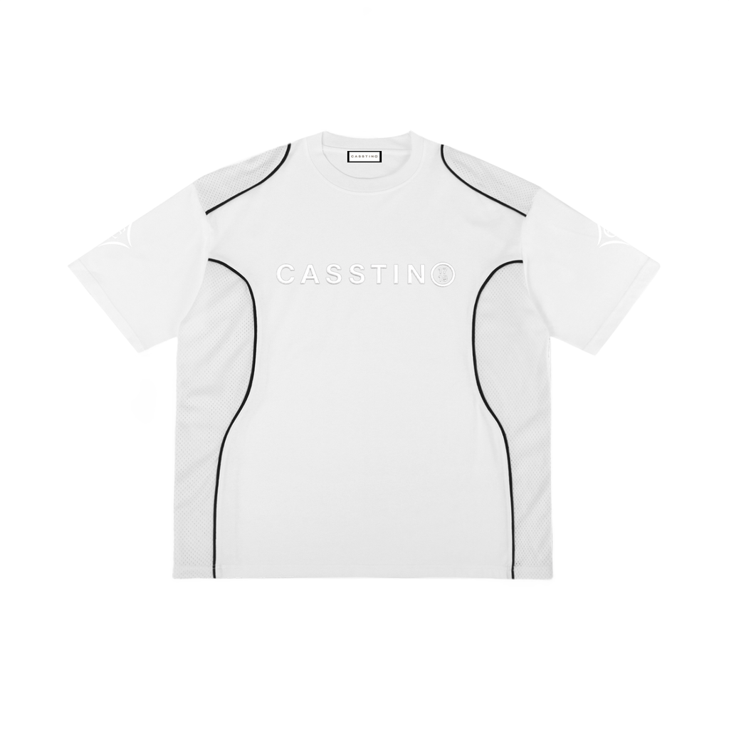 CASSTINO Mens Contrast Piped Panel T-Shirt