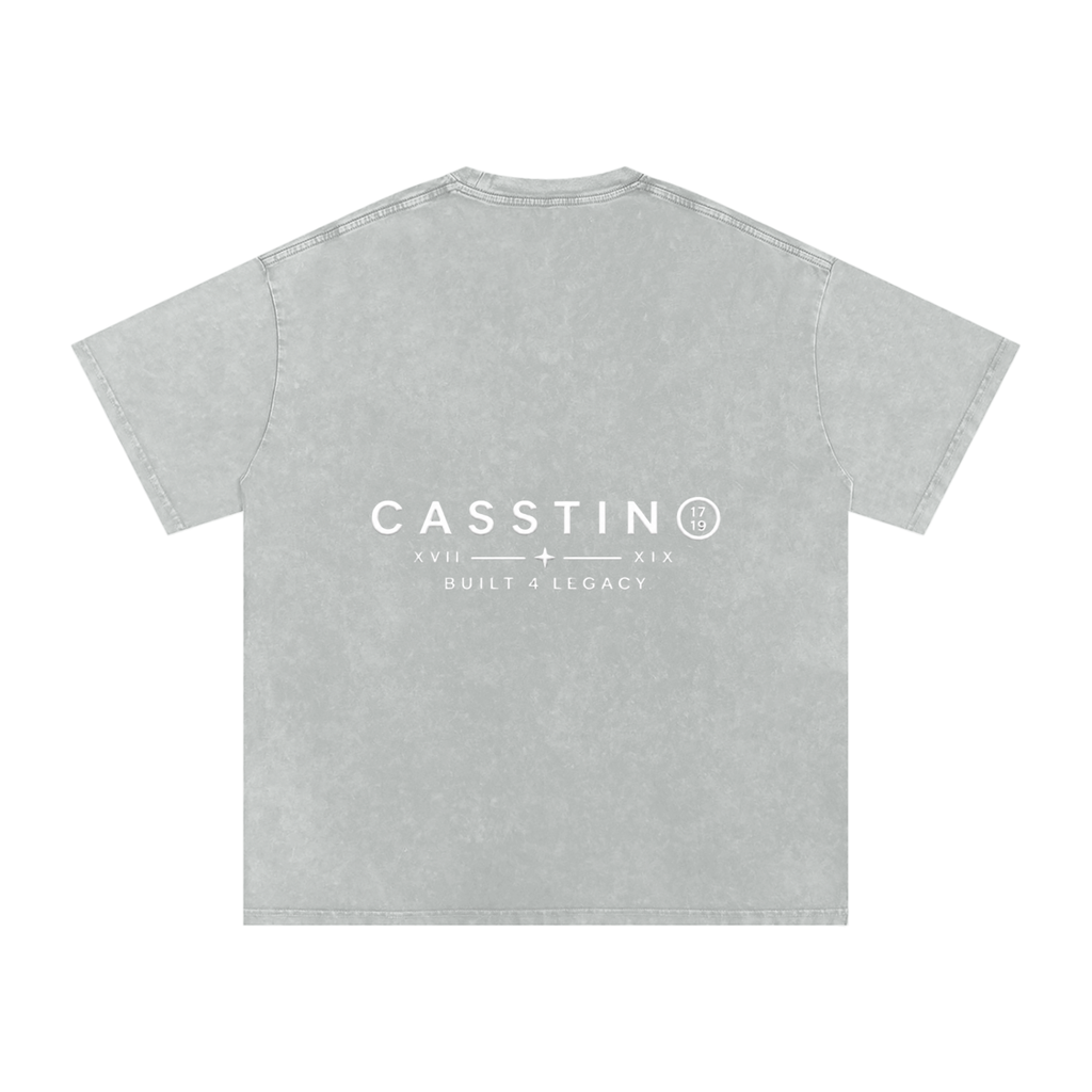 CASSTINO Snow Washed Oversized Cotton T-Shirt