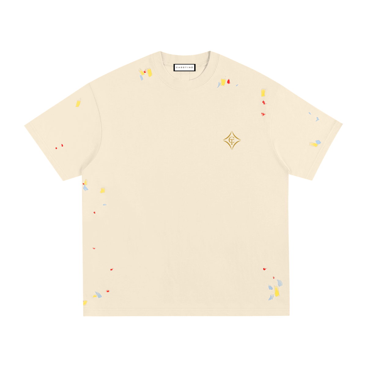CASSTINO Mens Paint Splatter T-Shirt