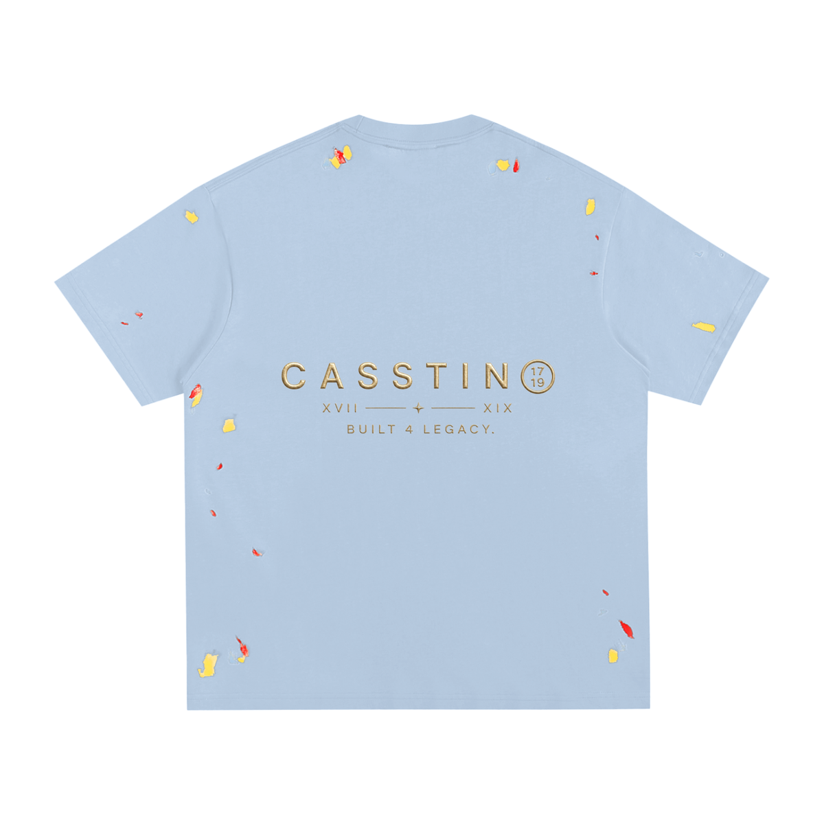 CASSTINO Mens Paint Splatter T-Shirt