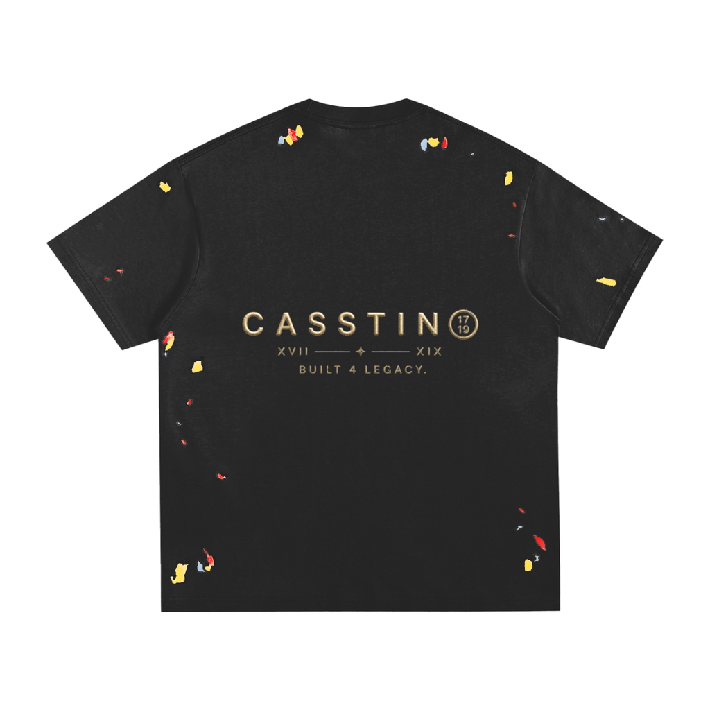CASSTINO Mens Paint Splatter T-Shirt