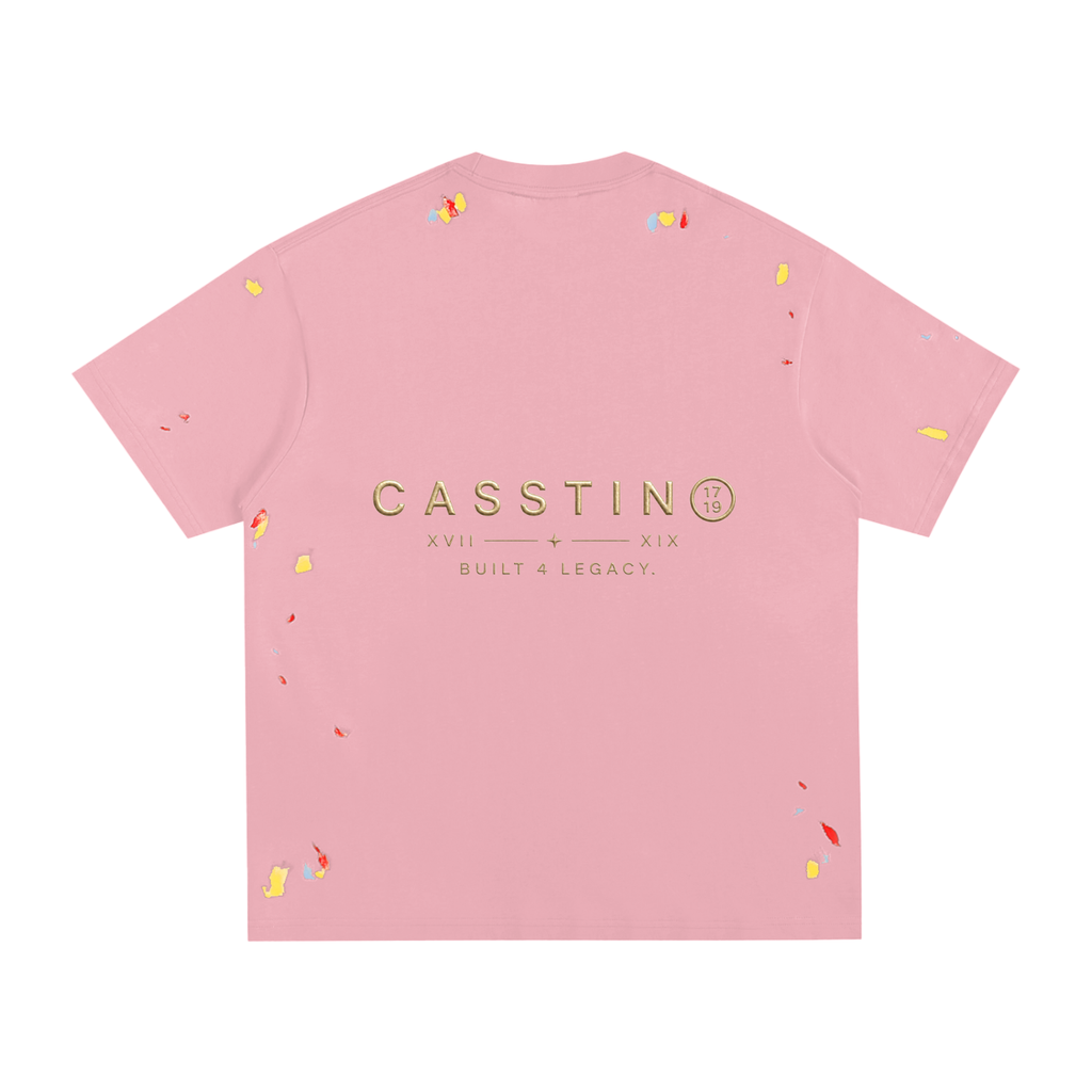 CASSTINO Mens Paint Splatter T-Shirt