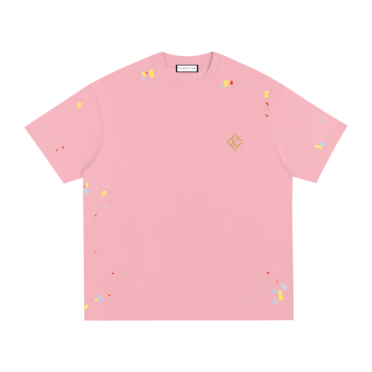 CASSTINO Mens Paint Splatter T-Shirt