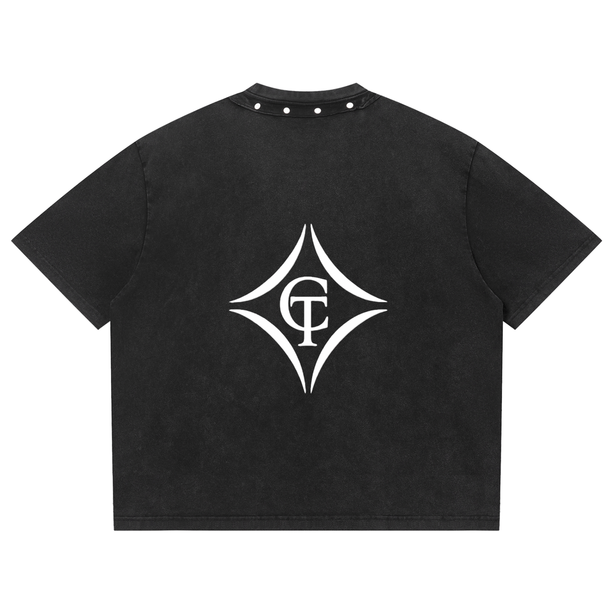 CASSTINO Washed Boxy Studded T-Shirt