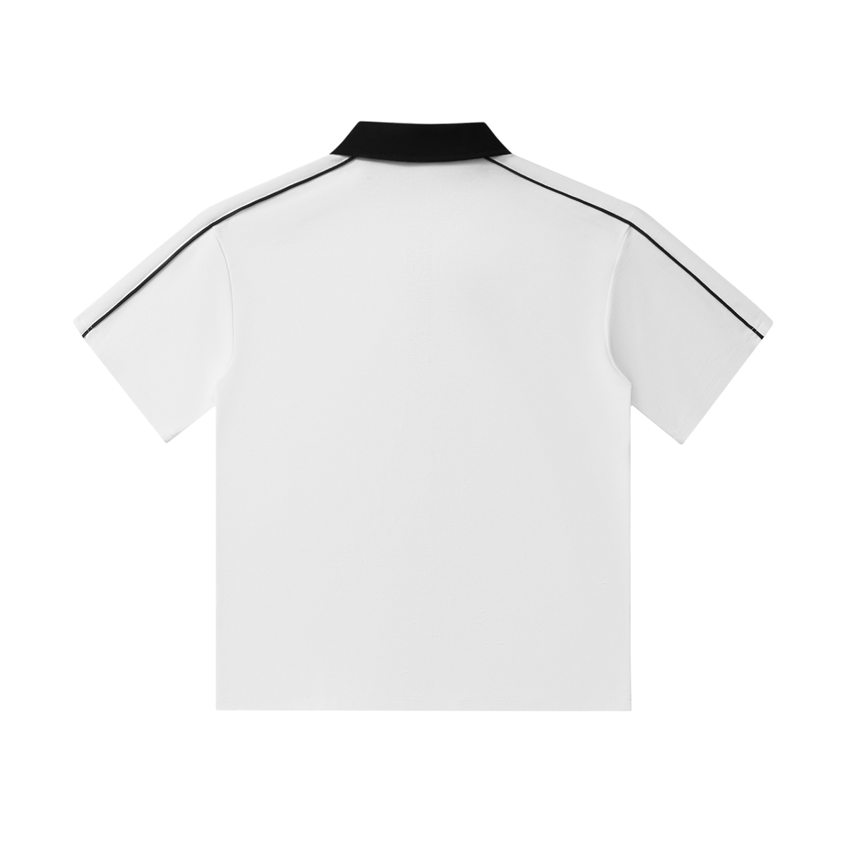 CASSTINO Mens Contrast Collar Short-Sleeve Polo Shirt